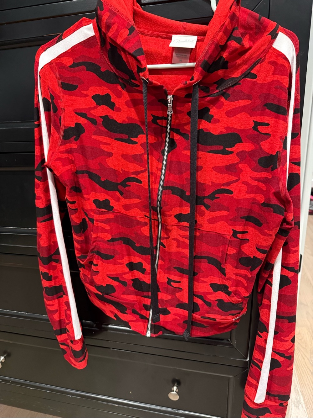 Bombshell Sportswear Red Camo Zip-Front Hoodie Jacket - Women